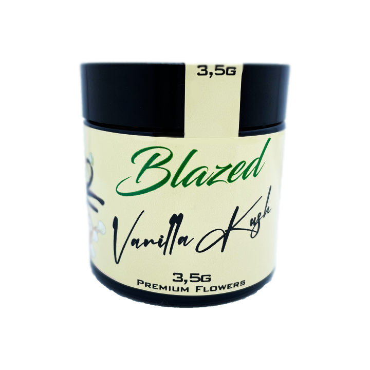 "Blazed Vanilla Kush CBD Blüten Glas – 3,5g Premium Flowers mit hochwertigem CBD-Gehalt"